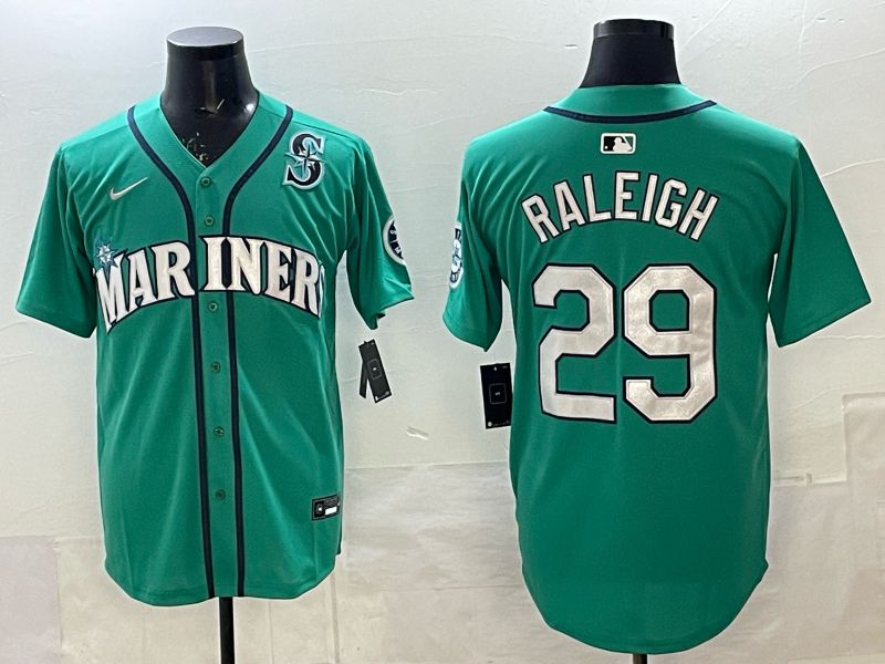 Men Seattle Mariners #29 Raleigh Green Game Nike MLB 2025 Jersey 008